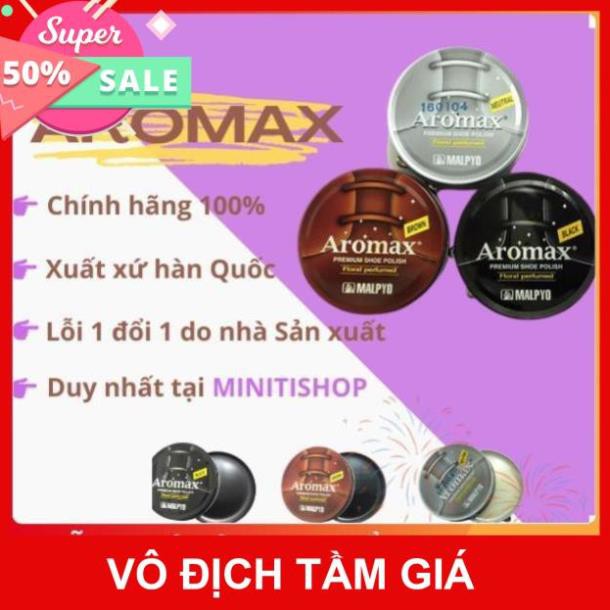 Xi Đánh Giày Aromax Hàn Quốc Cao Cấp, Chất Lượng, Đủ 3 Màu Đen, Nâu Bò, Trắng Bóng