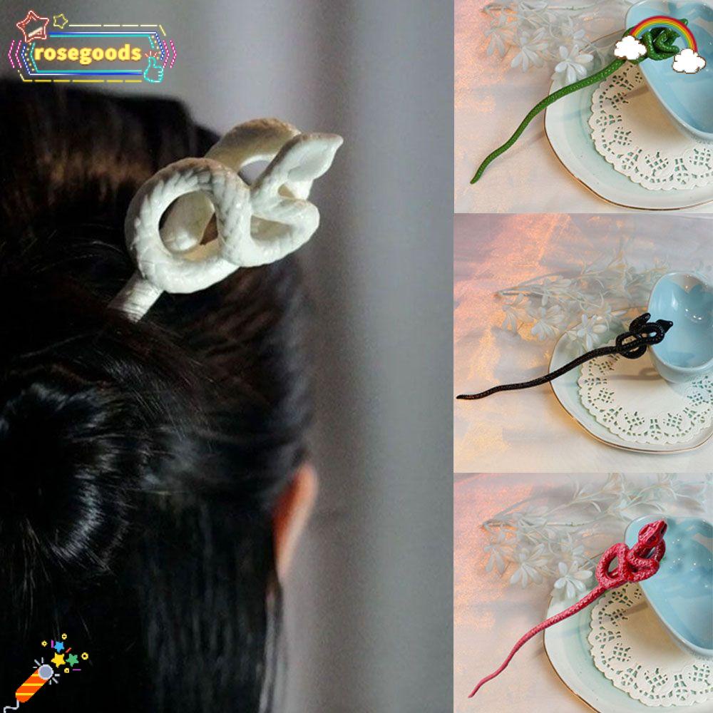 Trâm cài tóc hình con rắn nhiều màu thời trang cho nữ