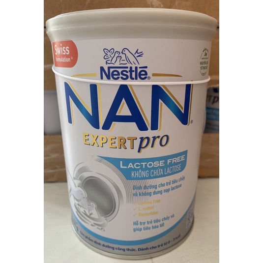 NAN EXPERTPRO LACTOSE FREE-Cho bé tiêu chảy và bất dung nạp Lactose