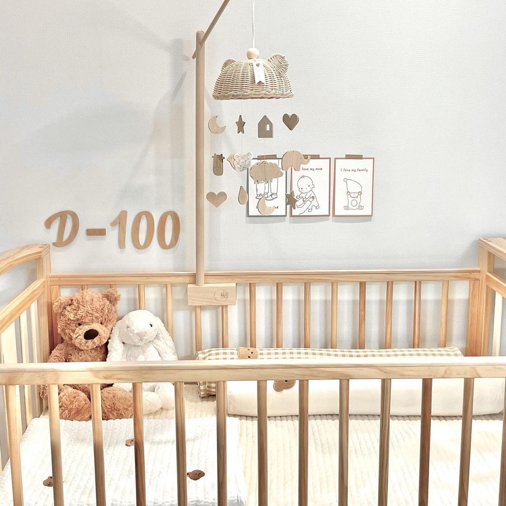 Chuông Gió Bằng Gỗ handmade Làm Bằng Thủ Công Trang Trí Phòng Ngủ Cho Bé