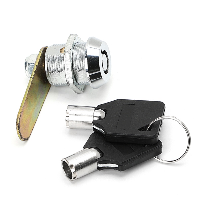 Bộ Ổ Khóa 20mm Kèm 2 Chìa Khóa Chuyên Dụng Cho Tủ Chén