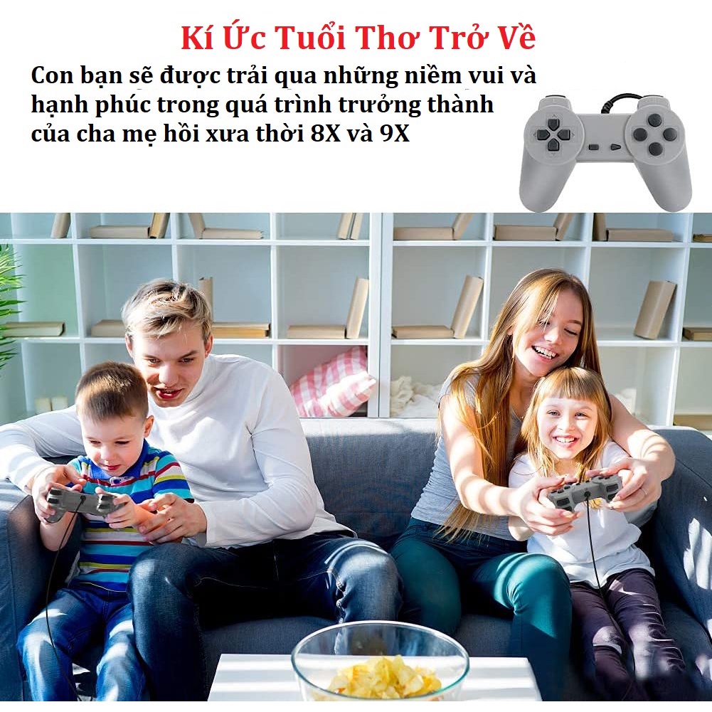 🔥BỘ 620 GAME HUYỂN THOẠI🔥 Máy Chơi Game 4 Nút Có Dây GameStation IB Tích Hợp 620 Games  Cổ Điển Kết Nối TV Cổng AV