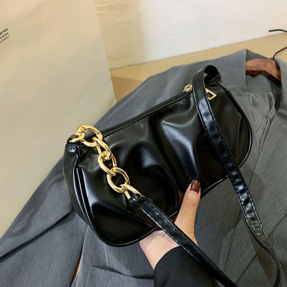 Túi Xách Da PU Xếp Ly Sức Chứa Lớn Phong Cách Pháp Cho Nữ