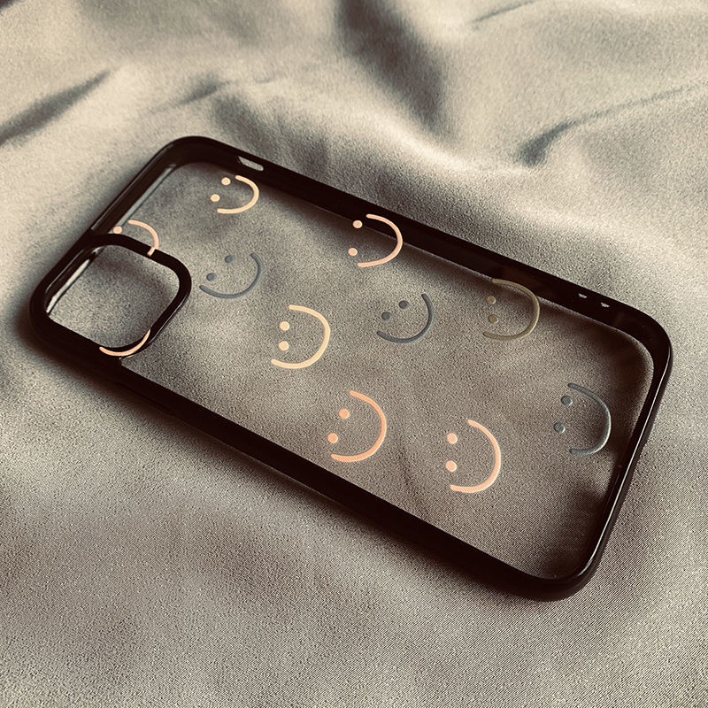 Ốp Điện Thoại Trong Suốt Chống Rơi In Hình Mặt Cười Cá Tính Cho Apple 11/12/13Promax Iphone78plus X/Xsxr