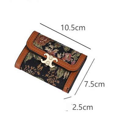 Ví da cầm tay mini có nhiều ngăn đựng thẻ tiện lợi cho nữ
