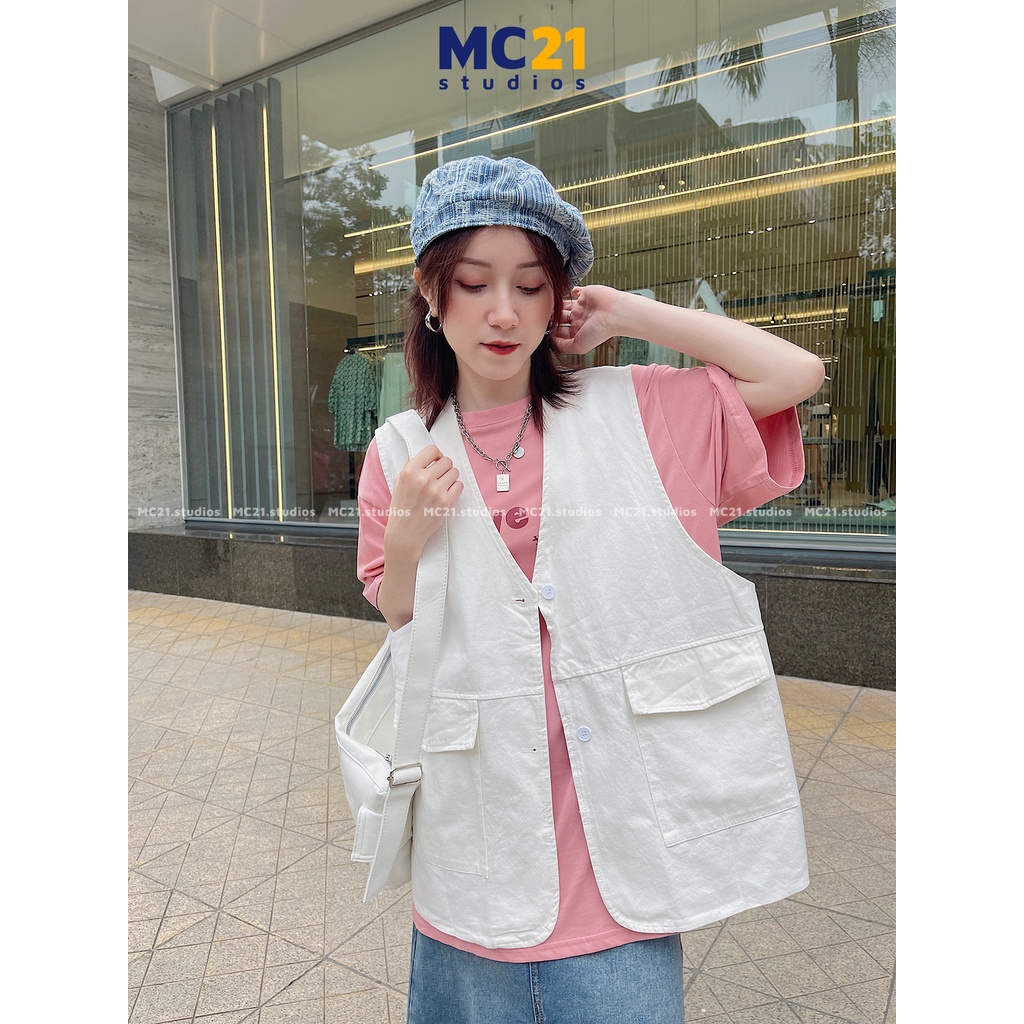 Áo gile kaki MINION CLOTHING oversize Unisex form rộng nam nữ Ulzzang Streetwear Hàn Quốc vải mềm A3201