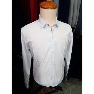 Áo sơ mi nam form ôm body chất liệu vải cotton lụa thoáng mát không nóng