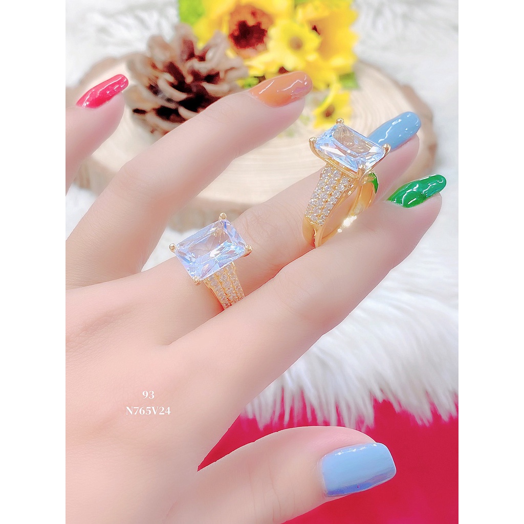 Nhẫn nữ UHA mạ vàng 18K đính đá CZ ( giá tốt nhất ) N765