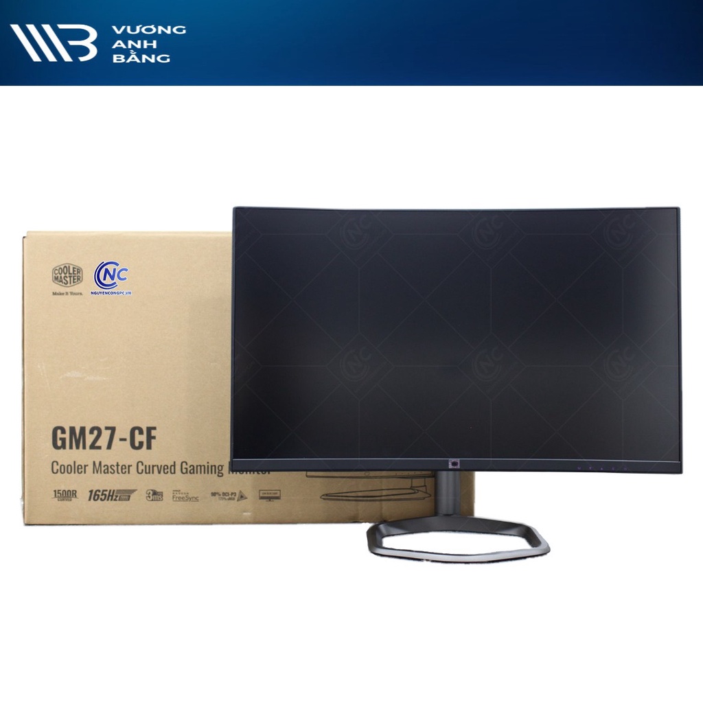 Màn hình LCD 27” Cooler Master GM27 FQSA-US QHD 2K IPS 165Hz 1ms Freesync/G-Sync Gaming (CMI-GM27-FQSA-US)