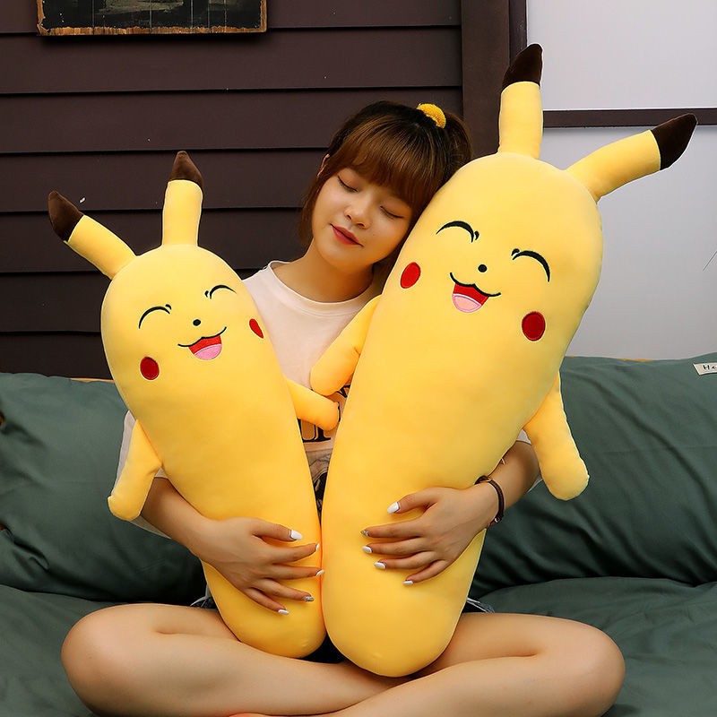 Gối Ôm Hình Củ Cà Rốt / Pikachu Nhồi Bông Đáng Yêu Cho Bé Gái