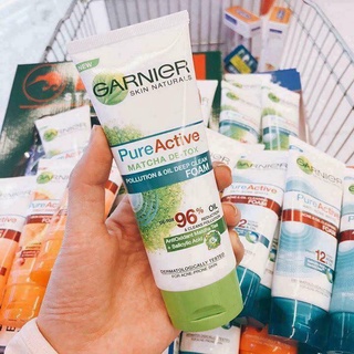 Sữa rửa mặt Garnier Pure Active Matcha Thái Lan