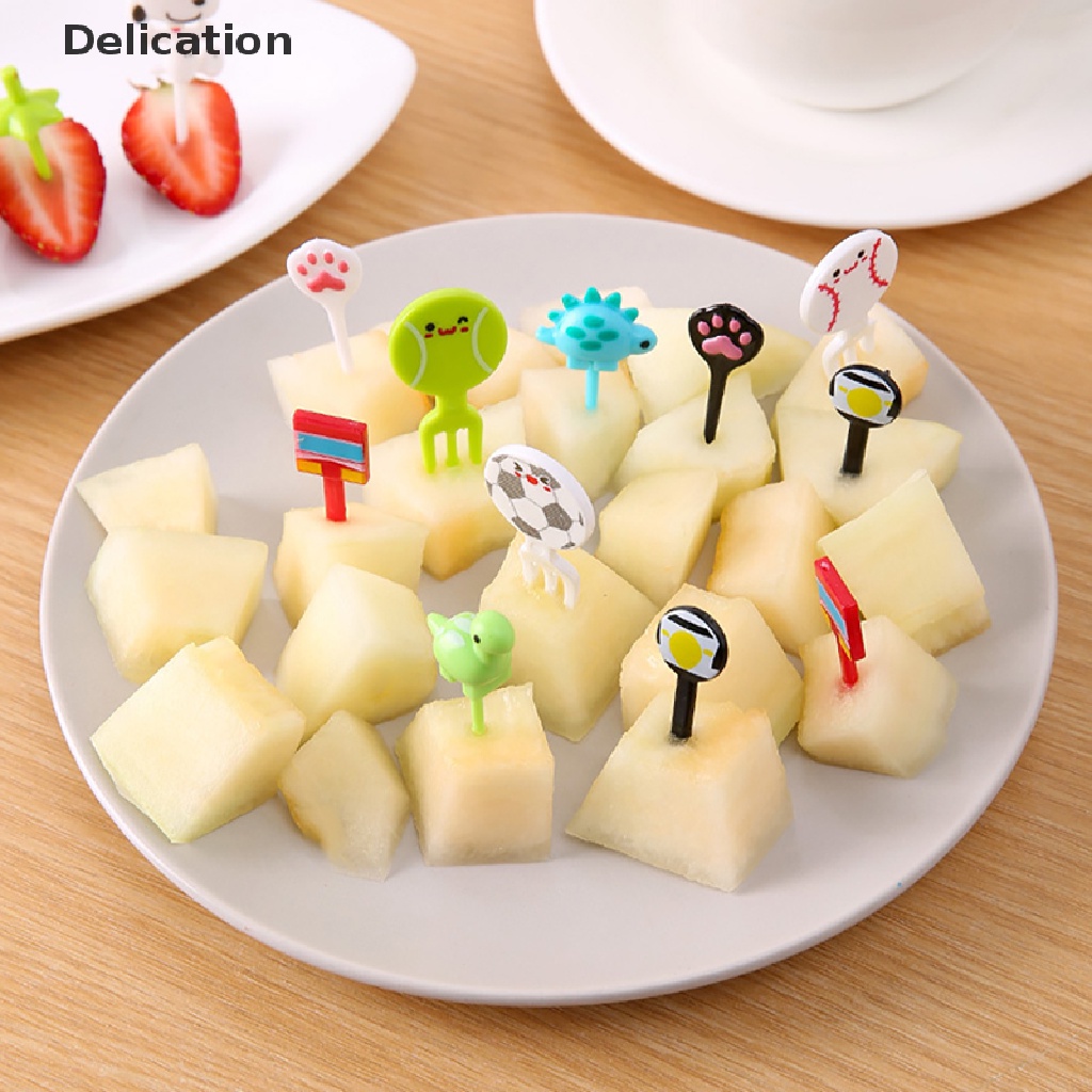 Nĩa Ăn Trái Cây / Tráng Miệng / Tráng Miệng Mini Họa Tiết Hoạt Hình Dễ Thương Cho Bé