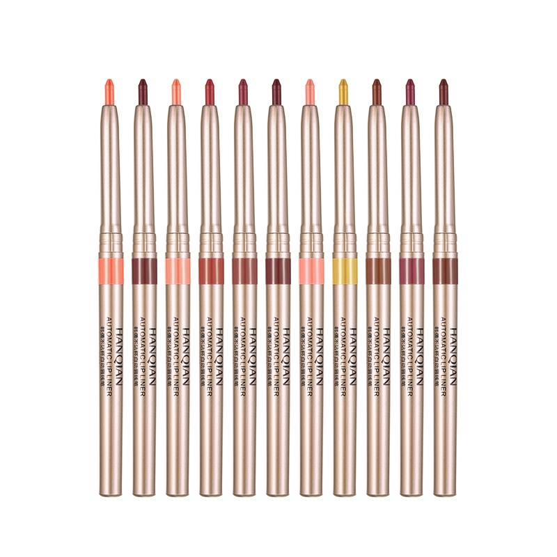 Chì Kẻ Viền Môi Lì Kháng Nước Lâu Trôi Thiết Kế Dạng Xoay Dễ Sử Dụng