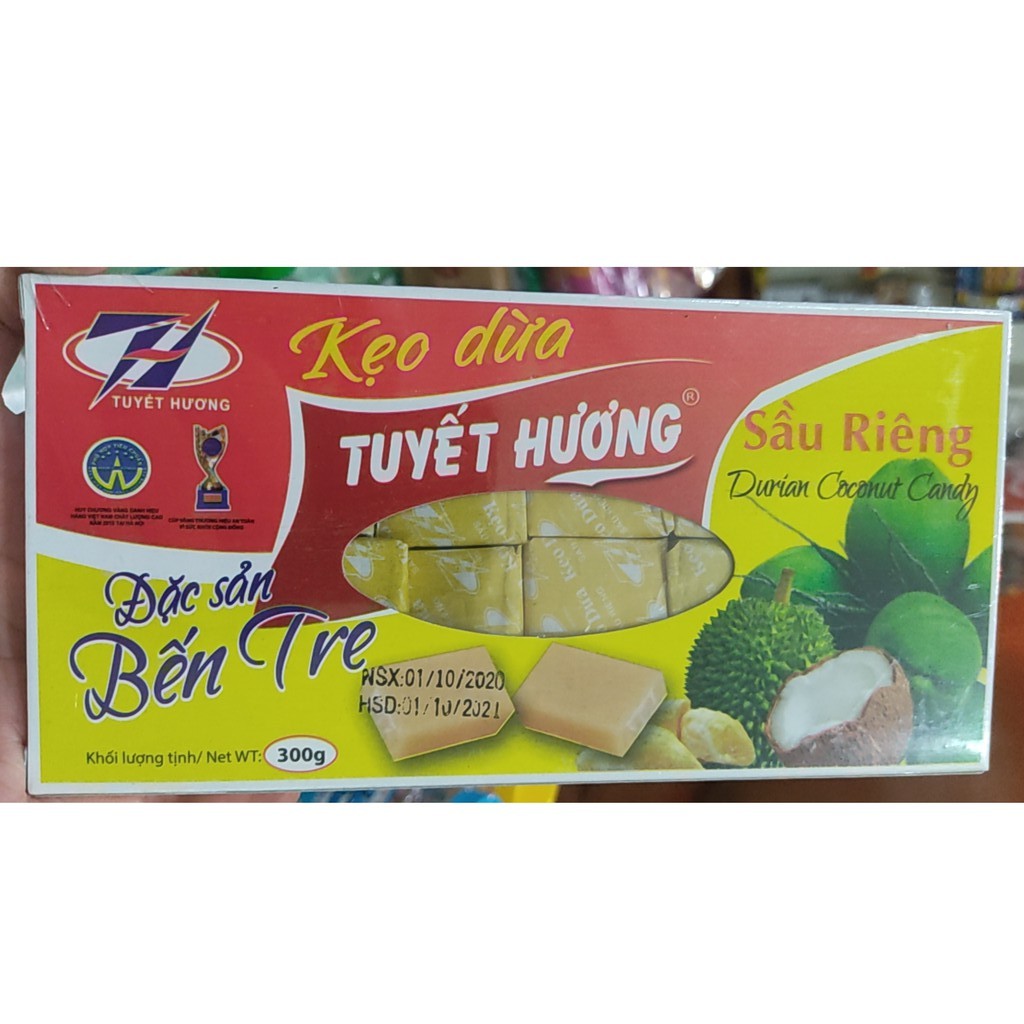 Kẹo Dừa Bến Tre Tuyết Hương hộp 300g