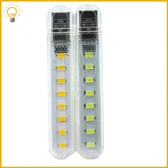 Đèn led ban đêm usb mini 8 bóng 5v