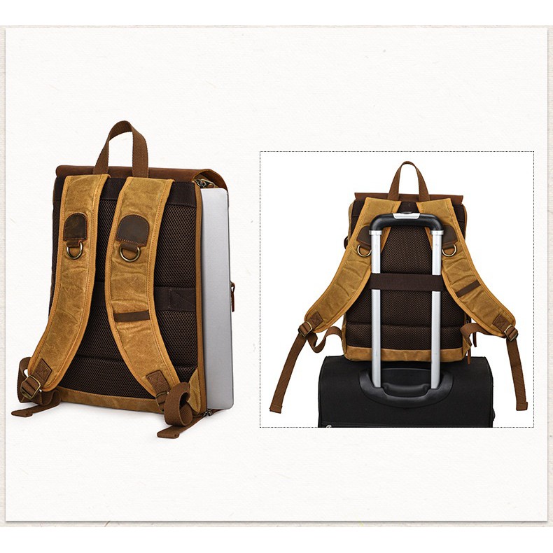 Balo máy ảnh canvas cao cấp canvas Batik BK86