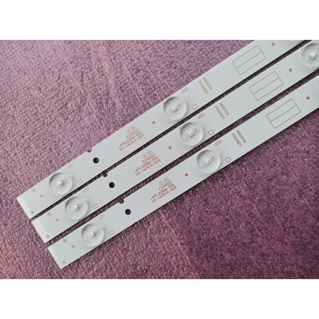 THANH LED TIVI DARLING 32HD932 MỚI 100% , BỘ 3 THANH, MỖI THANH 7 BÓNG 3 V, DÀI 60,5cm.