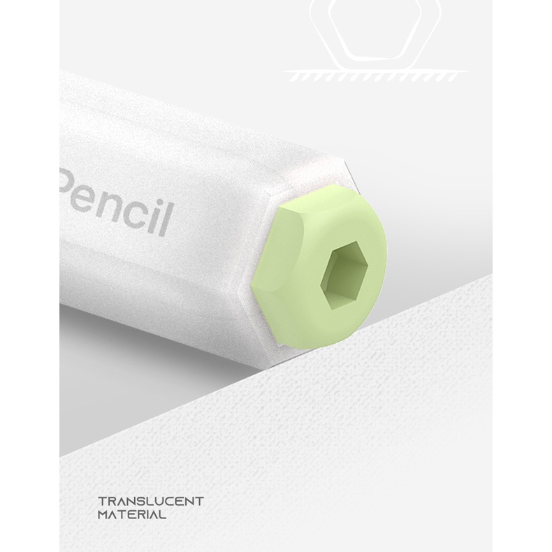 Bao Silicon Color Trong Suốt bảo vệ cho bút Apple Pencil 2.