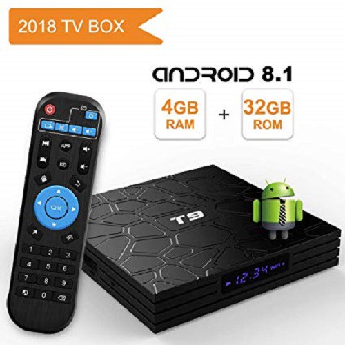 Android tivi box 4G ram 32G Rom T9 cao cấp , TV BOX T9 RAM 4G chuyển tivi thường thành tivi thông minh