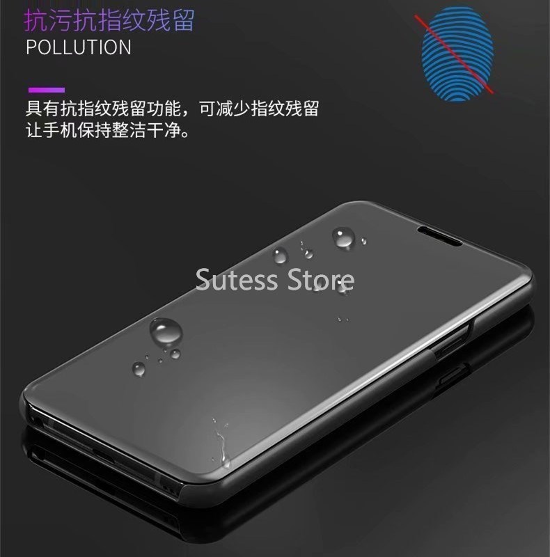 OPPO Realme 7 Pro C11 C15 6 6i 5 5i Pro Leather Mirror Hard Phone case Flip Cover