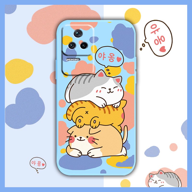 Phone case Simplicity Phone Case For Xiaomi Redmi K40S cute cat soft shell Camera all inclusive Skin feel silicone