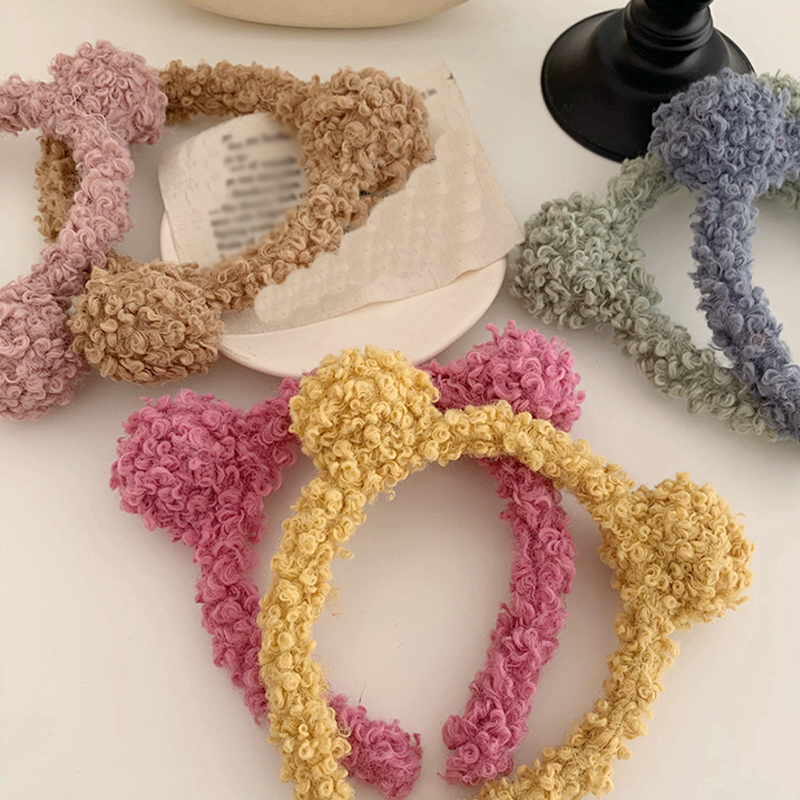 Cài Tóc Đính Quả Bông Thời Trang Hàn Quốc Cho Nữ  (Hairband Scrunchies)