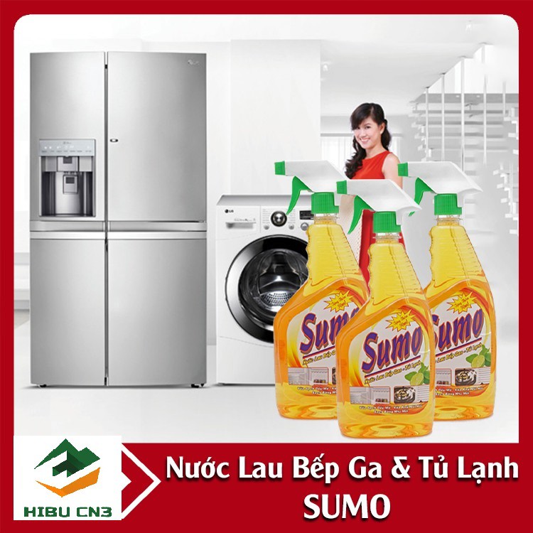 Chai Nước Lau Bếp Ga -Tủ Lạnh Sumo 800ml