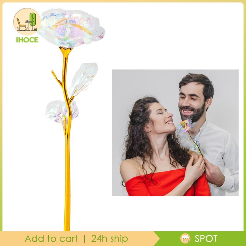 Bông Hồng Mạ Vàng 24K Quyến Rũ Tự Nhiên Làm Quà Tặng Kỷ Niệm/Valentine