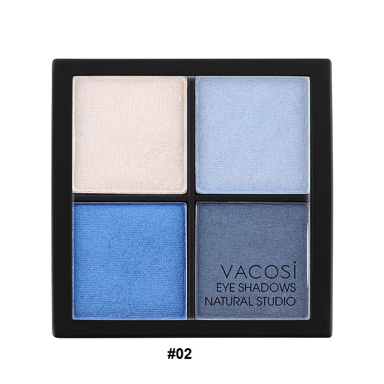 Màu mắt 4 ô Vacosi 02 - Smoky Blue(MP5708)