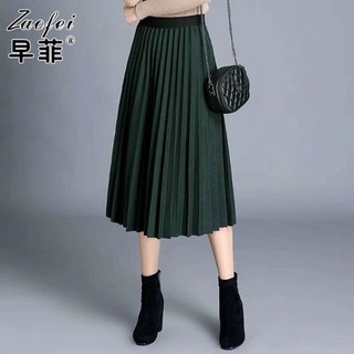 (hàng mới về)- Chân váy xoè xếp li dáng dài