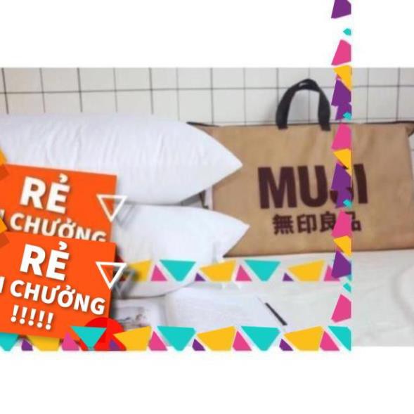 D Ruột gối Muji ép hơi kích thước 50x70 cm, gối bông gòn (1 đôi)