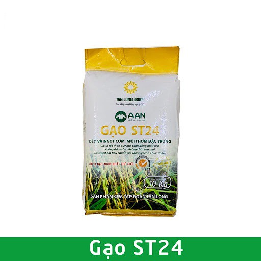 [ bao 10kg ] Gạo ST24 AAN tốp 3 gạo ngon nhất thế giới