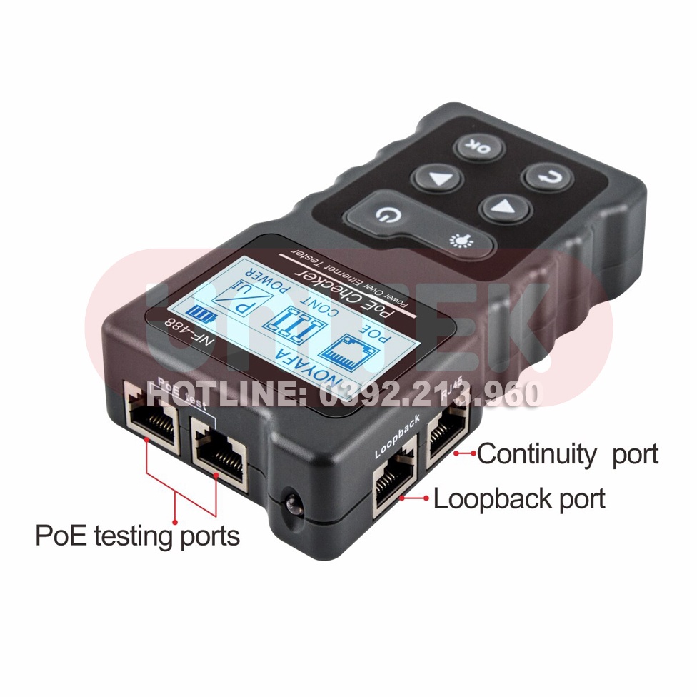 Máy Test Và Kiểm Tra Tín Hiệu Cáp Mạng POE NOYAFA NF-488
