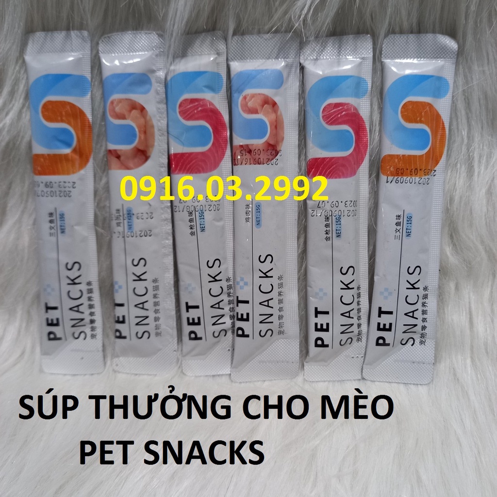 Súp thưởng Pet snacks, Súp thưởng cho mèo Pet Snack