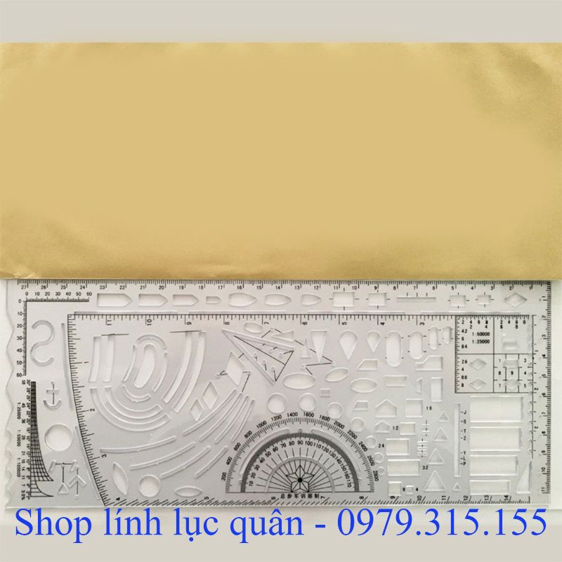 Thước chỉ huy tham mưu trắng 28x11.5cm