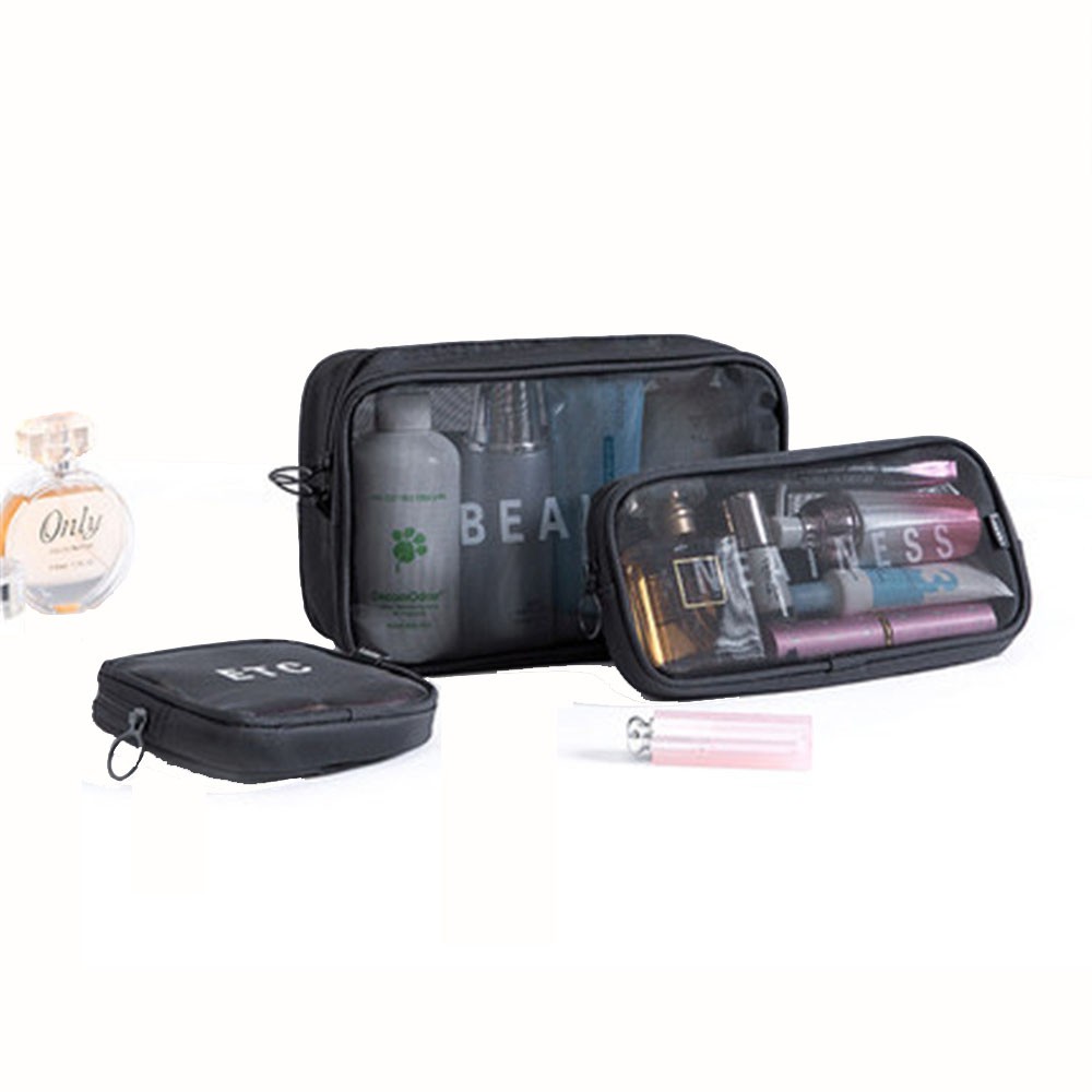 【COD】Túi Lưới Trong Suốt Đựng Đồ Trang Điểm