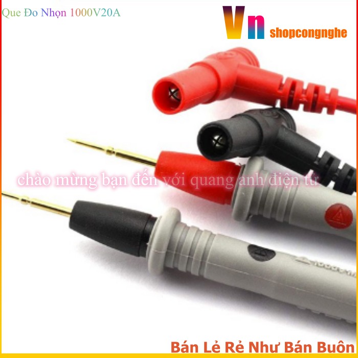 Que Đo Đồng Hồ VOM 1000V-20A Đầu Kim Siêu Nhọn