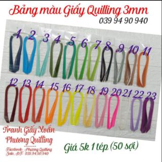 Giấy và dụng cụ làm Tranh Quilling