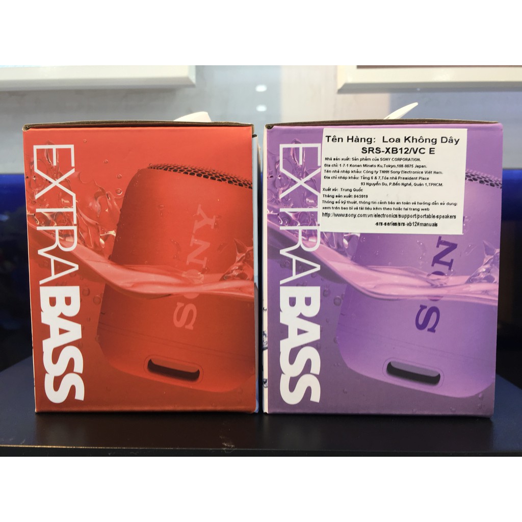 Loa di động Sony SRS-XB12 | Extra Bass | Bluetooth | IP67