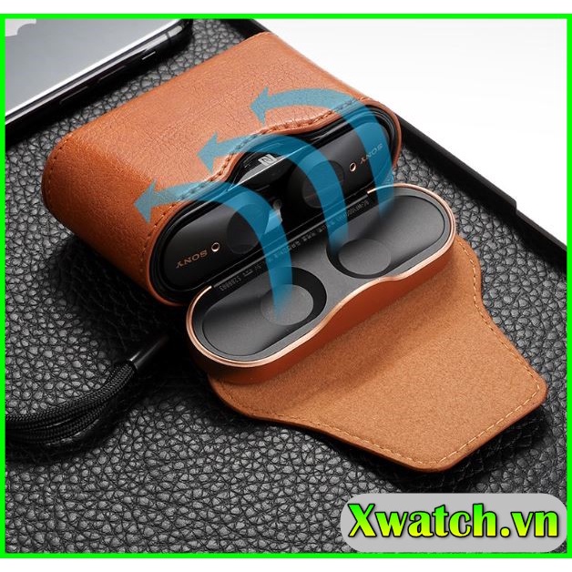 Case Sony WF 1000xM3 WF -1000XM4 - Bao da , hộp đựng tai nghe Sony WF-1000xM3