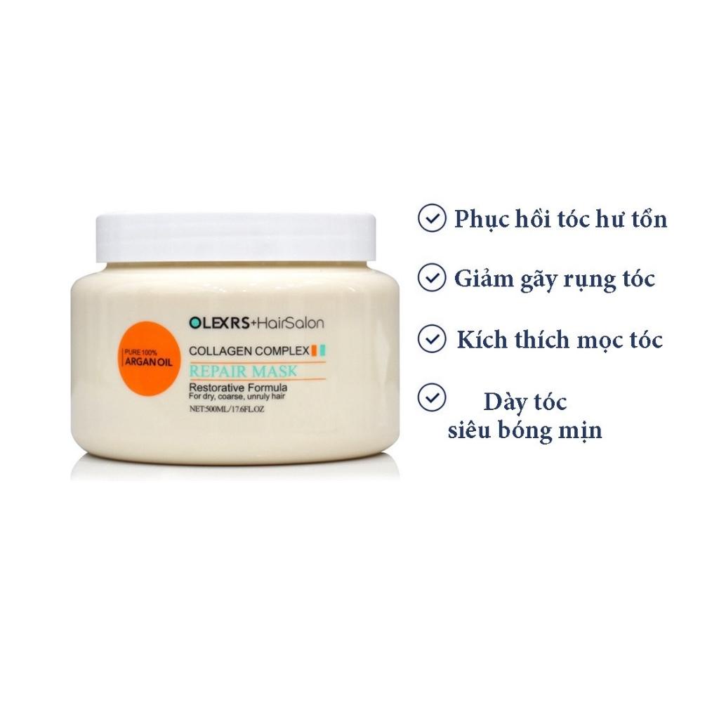 Kem Ủ Tóc Olexrs Argan Oil Collagen Complex 500ml