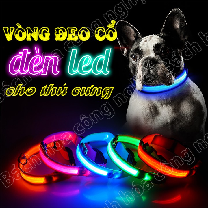 Vòng đeo cổ đèn LED cho thú cưng - làm đẹp cho thú cưng