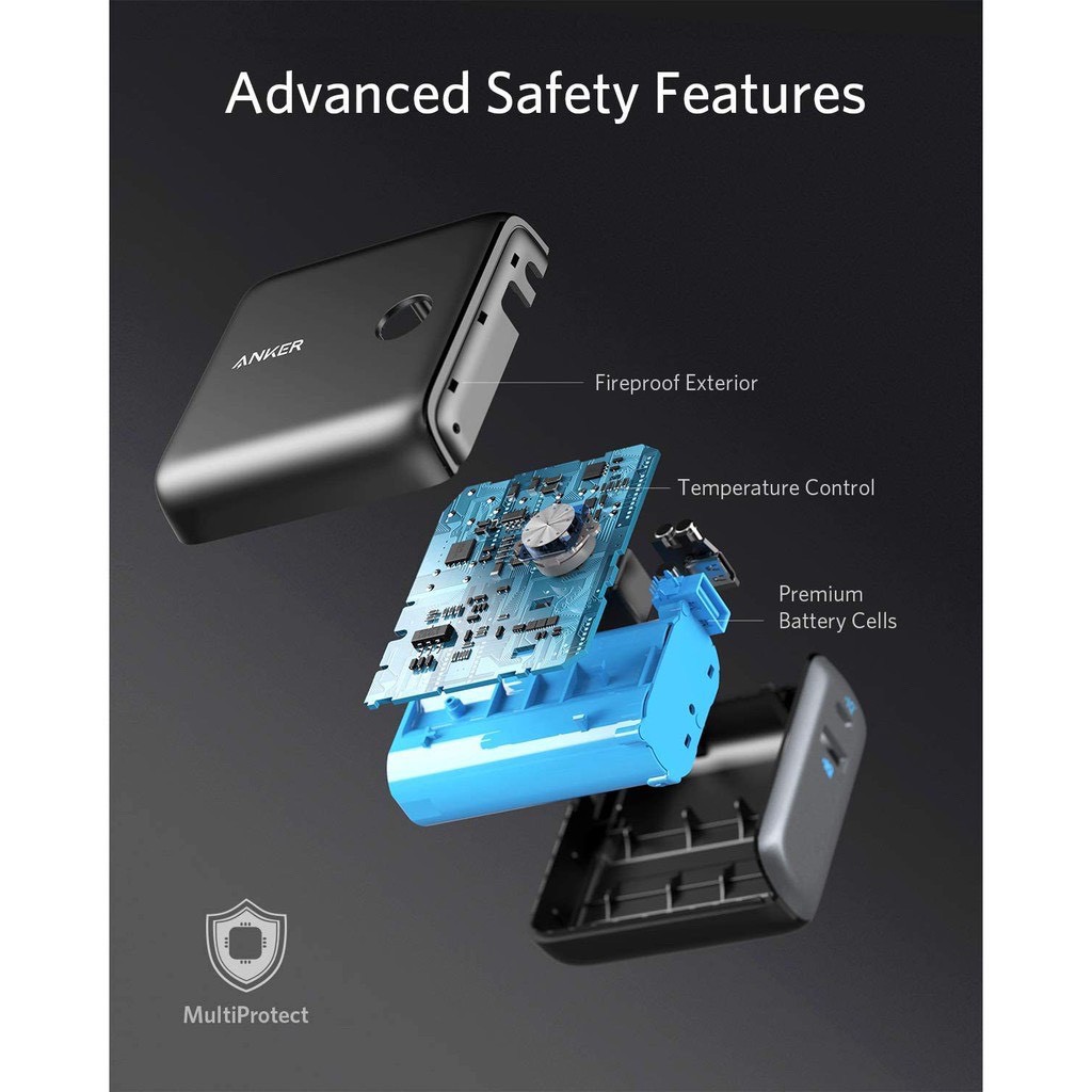 Sạc kiêm Pin dự phòng ANKER PowerCore Fusion 10000mAh sạc nhanh PD Iphone 20W Mã A1623