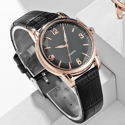 Đồng Hồ Nữ Ximili Dây Da Màu Đen Cao Cấp, Trẻ trung Sang Trọng XM3
