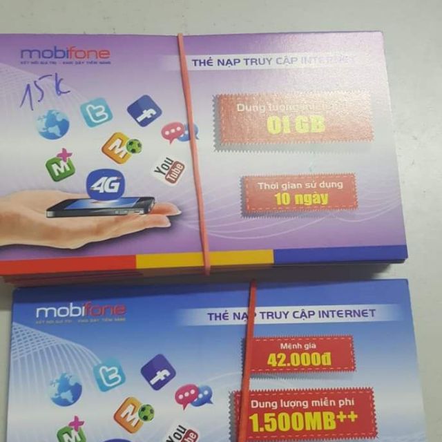 Thẻ 4g Mobi nạp trực tiếp vào sim Mobi dùng mạng miễn phí