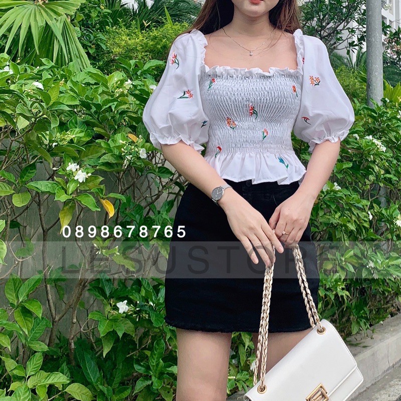 ẢNH TỰ CHỤP Short váy jeans trơn