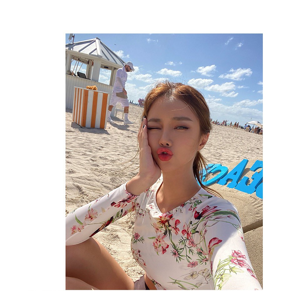 Bộ đồ bơi Bikini đi biển dành cho nữ 2 mảnh họa tiết hoa - Ảnh thật trải sàn | BigBuy360 - bigbuy360.vn