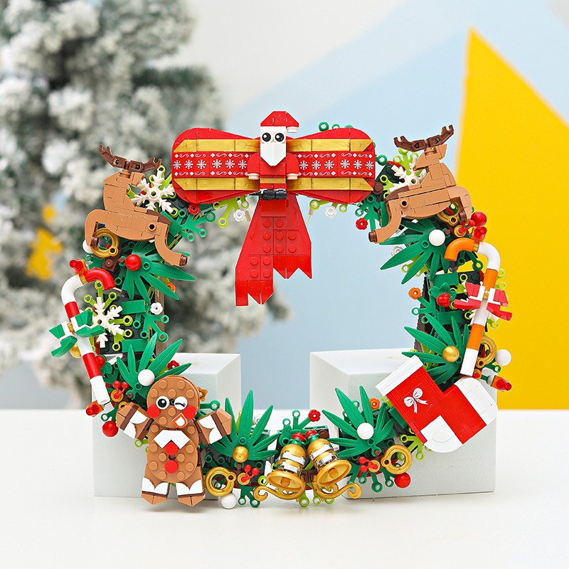 Lắp ráp vòng treo noel| Bộ xếp hình vòng treo JAKI5118 dịp Giáng sinh mới nhất