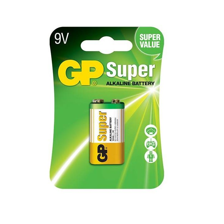 Vỉ 1 viên Pin GP Super Alkaline 9V