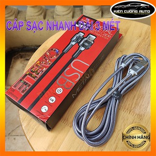 Dây cáp sạc nhanh 3 mét earldom ec-011 - bh vĩnh viễn